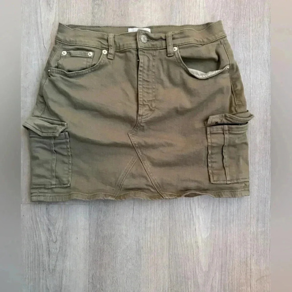 Rails Laurel Cargo Skirt-washed olive size 28 - Picture 1 of 5